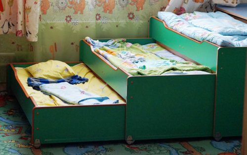 Раздвижные кровати в садике Городок в Текситильщиках