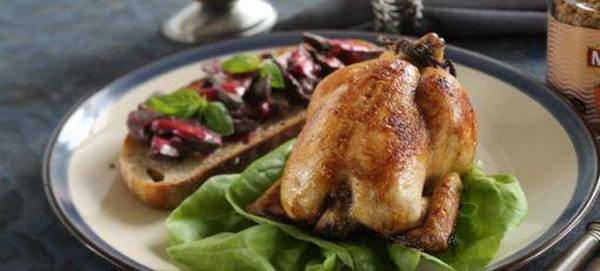 цыпленок корнишон в рукаве