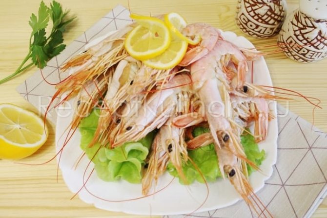 Как правильно сварить королевские креветки замороженные неочищенные