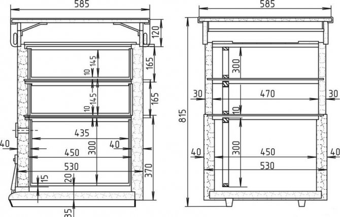 Схема улья для пчёл